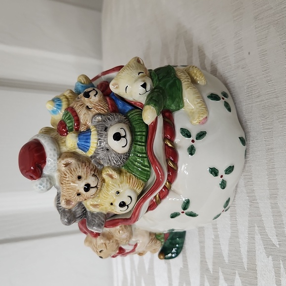 Fitz And Floyd, Holiday Elf, Candy Dish, Lidded Box - Picture 4 of 15